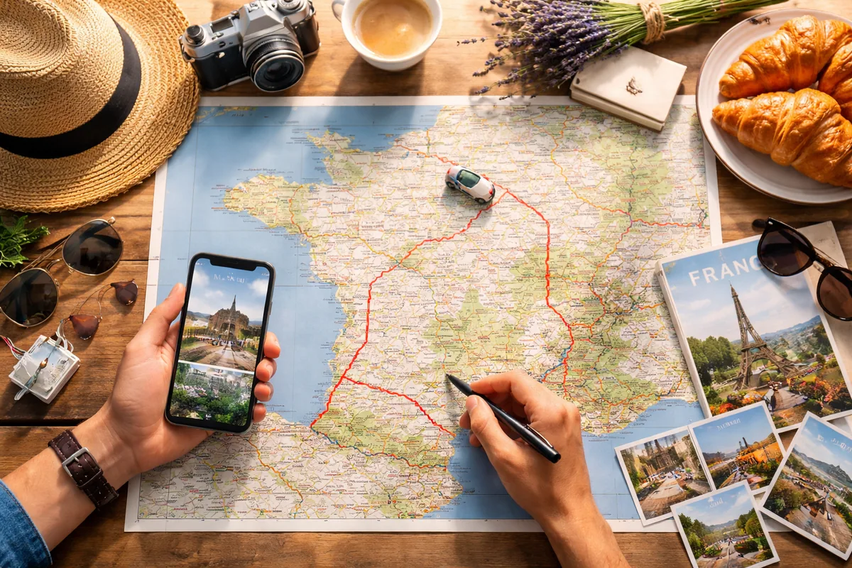 Comment créer un itinéraire sur mesure pour un voyage à travers la France