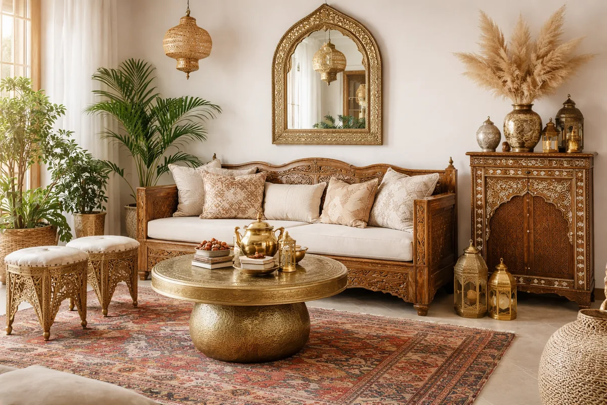 Comment valoriser l'artisanat marocain avec des meubles orientaux dans votre décoration intérieure