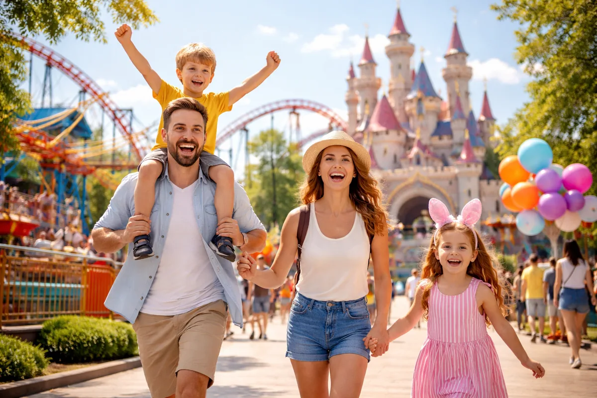 Où passer des vacances en famille avec des enfants dans des parcs d'attraction
